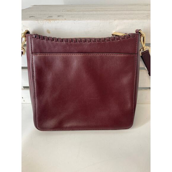 MICHAEL KORS, SMALL WINE SMOOTH LEATHER CROSSBODY BAG - Picture 3 of 15